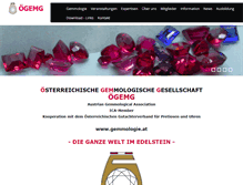 Tablet Screenshot of gemmologie.at